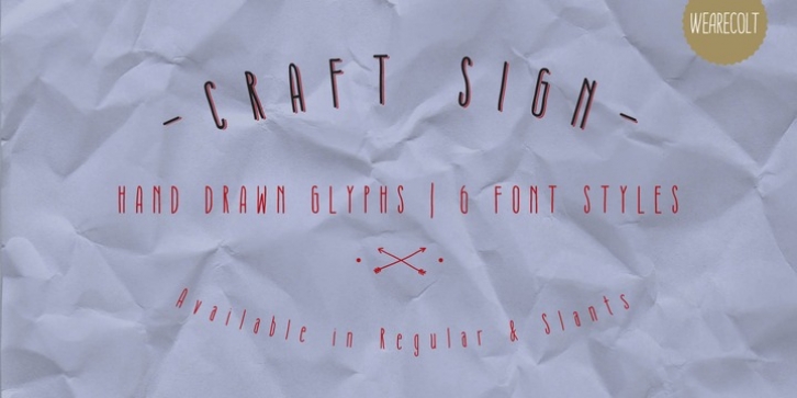 Craft Sign Font Download