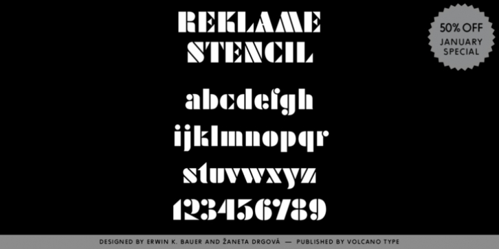 Reklame Stencil Font Download