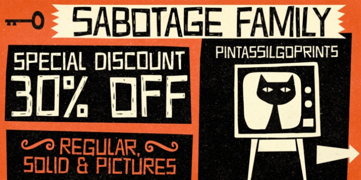Sabotage Font Download