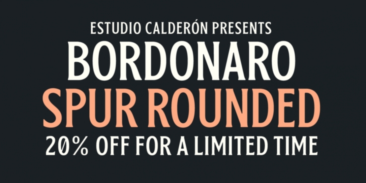 Bordonaro Spur Rounded Font Download