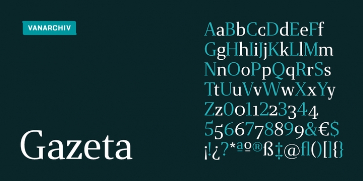 Gazeta Font Download