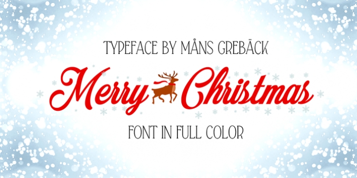 Merry Christmas Color Font Download