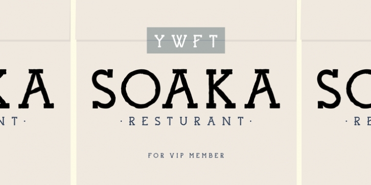 YWFT Soaka Font Download