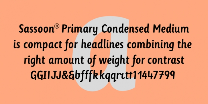 Sassoon Primary Cond Font Download