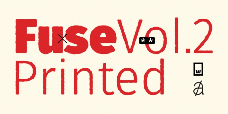 Fuse V.2 Printed Font Download