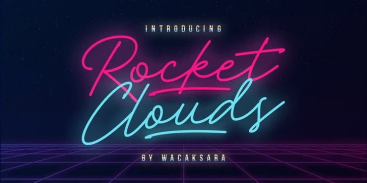 Rocket Clouds Font Download