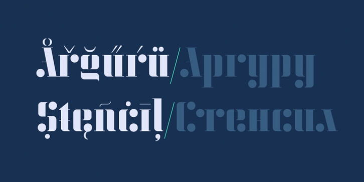 KD Arguru Stencil Font Download