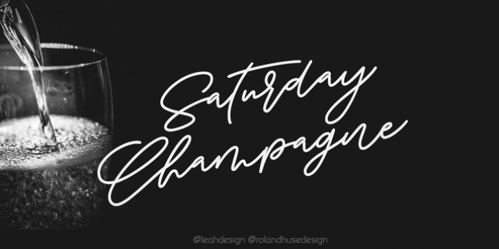 Saturday Champagne Font Download