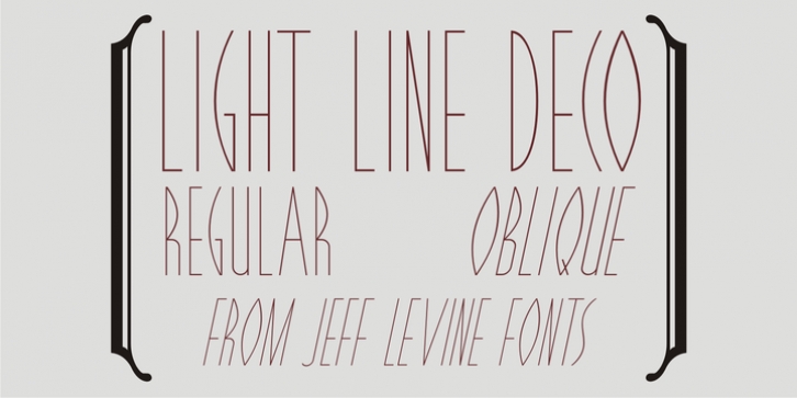 Light Line Deco JNL Font Download