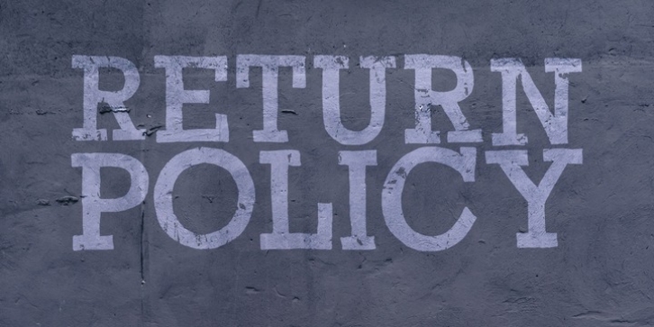 Return Policy Font Download