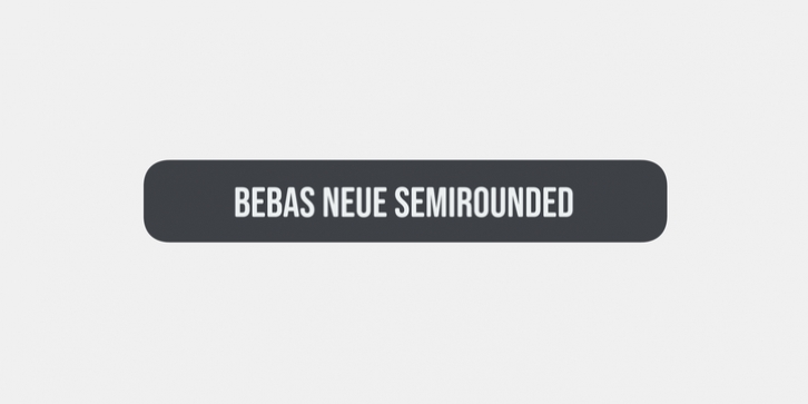 Bebas Neue Semi Rounded Font Download