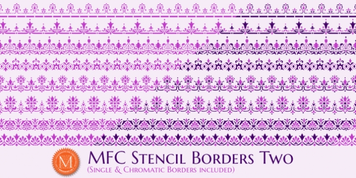 MFC Stencil Borders Two Font Download