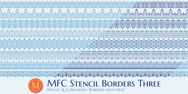 MFC Stencil Borders Three Font Download