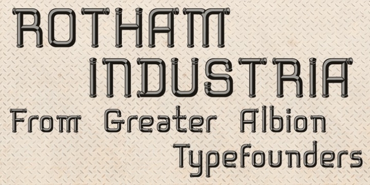 Rotham Industria Font Download