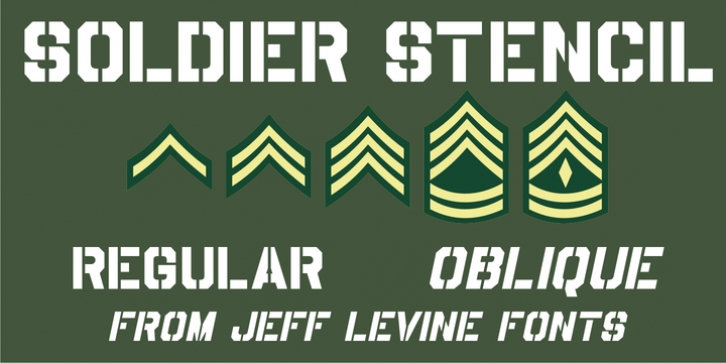 Soldier Stencil JNL Font Download