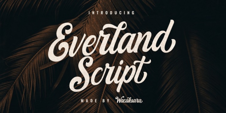 Everland Script Font Download