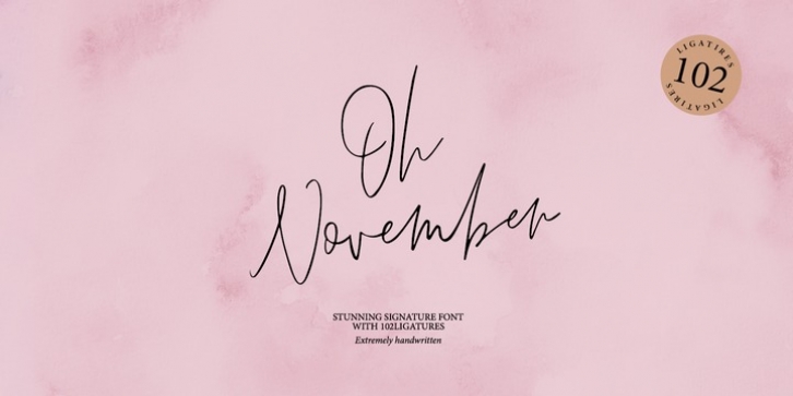 Oh November Font Download