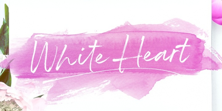 White Heart Font Download