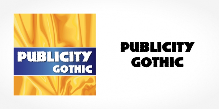 Publicity Gothic Font Download