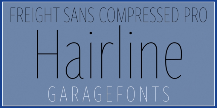 Freight Sans HCmp Pro Font Download