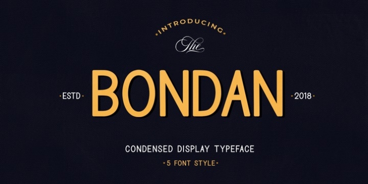Bondan Regular Font Download