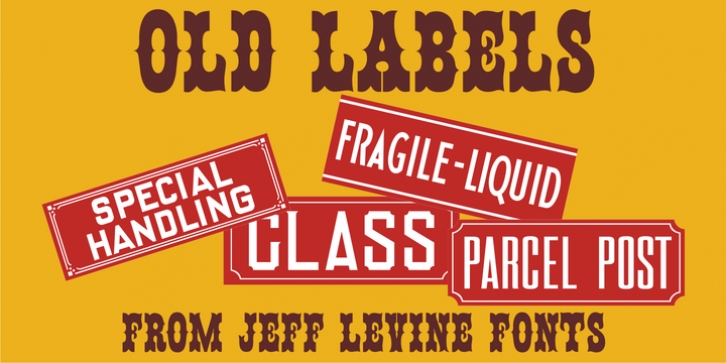 Old Labels JNL Font Download