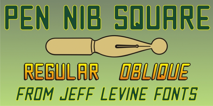 Pen Nib Square JNL Font Download