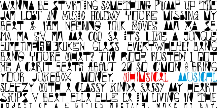 Whimsical Musical Font Download