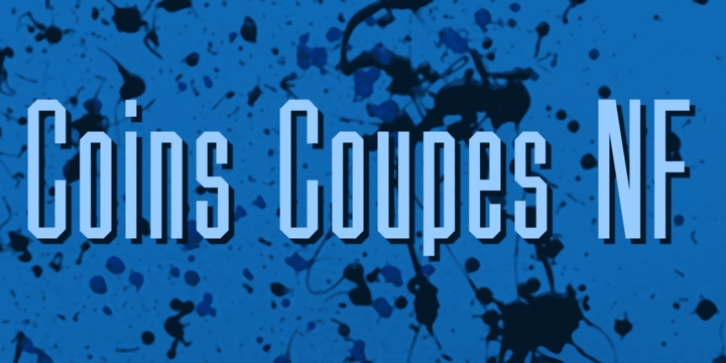 Coins Coupes NF Font Download