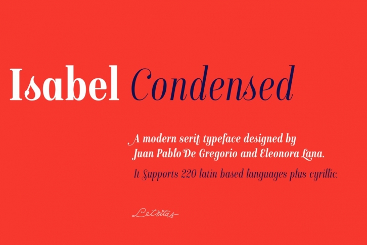 Isabel condensed Font Download
