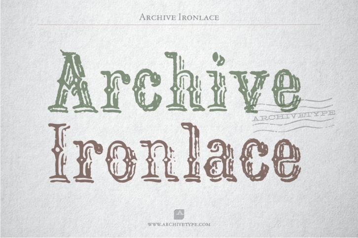 Archive Ironlace Font Download