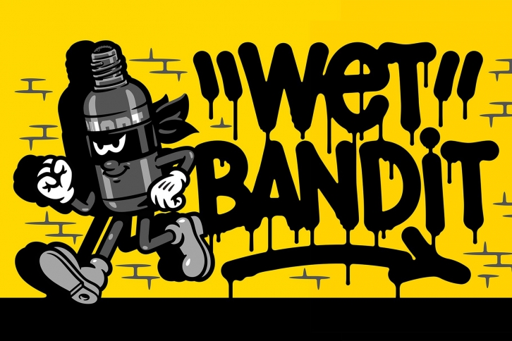 Wet Bandit Font Download