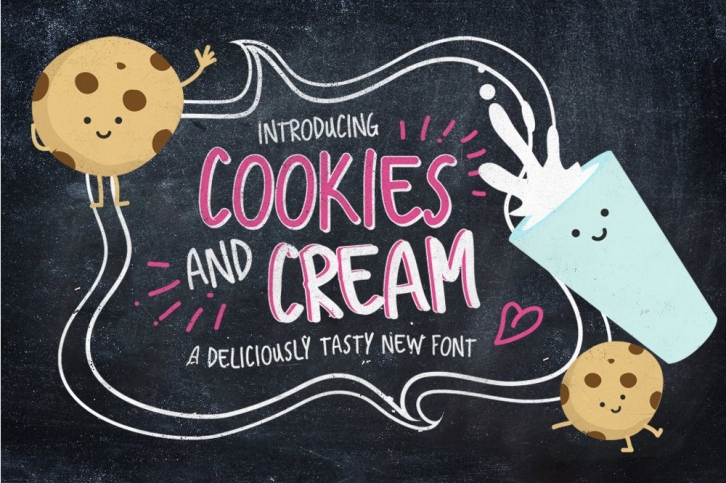 Cookies And Cream Typeface Font Download