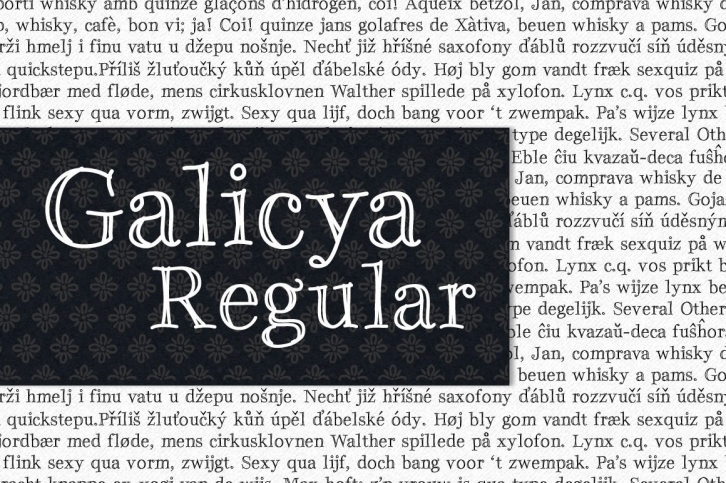 Galicya Regular plus bonus Font Download