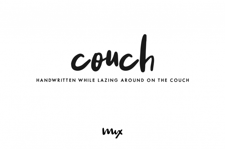 Couch â€” a Handwritten Font Download