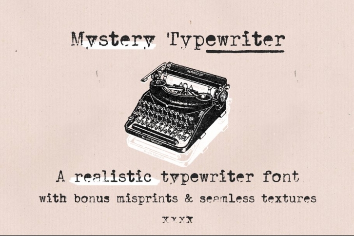 Mystery Typewriter font Font Download
