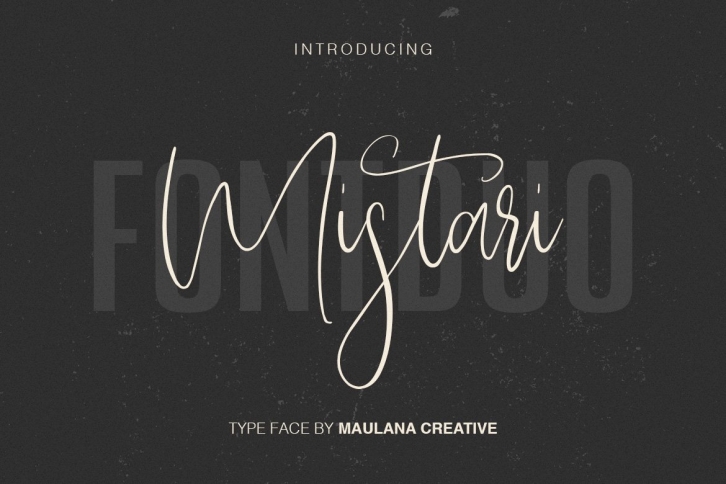 Mistari Typeface Font Download