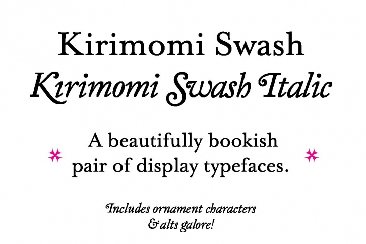 Kirimomi Swash Font Download