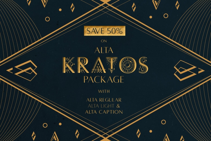 [SAVE 50%] Alta Kratos Package Font Download