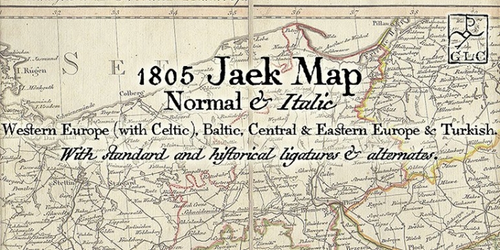 1805 Jaek Map OTF (Pro) Font Download