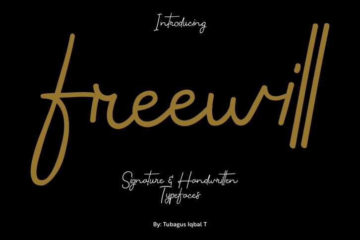 Freewill typeface Font Download