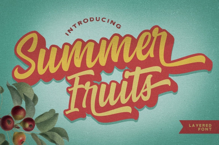 Summer Fruits Font Download