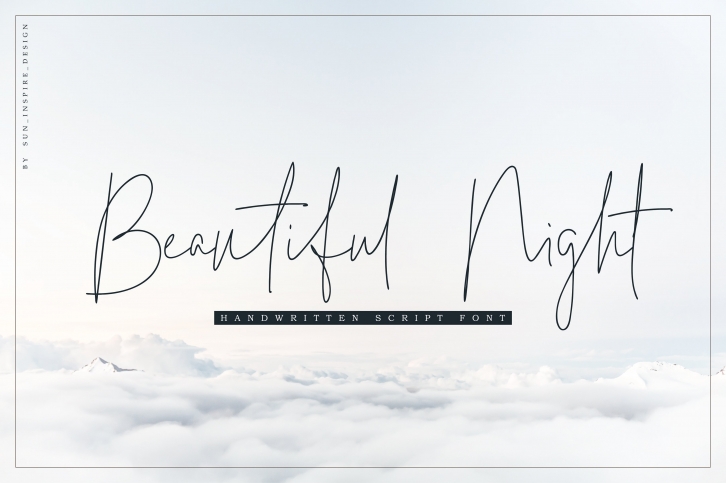 Beautiful Night Script Font Download