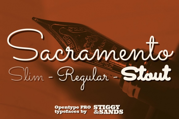 Sacramento Pro Family Font Download