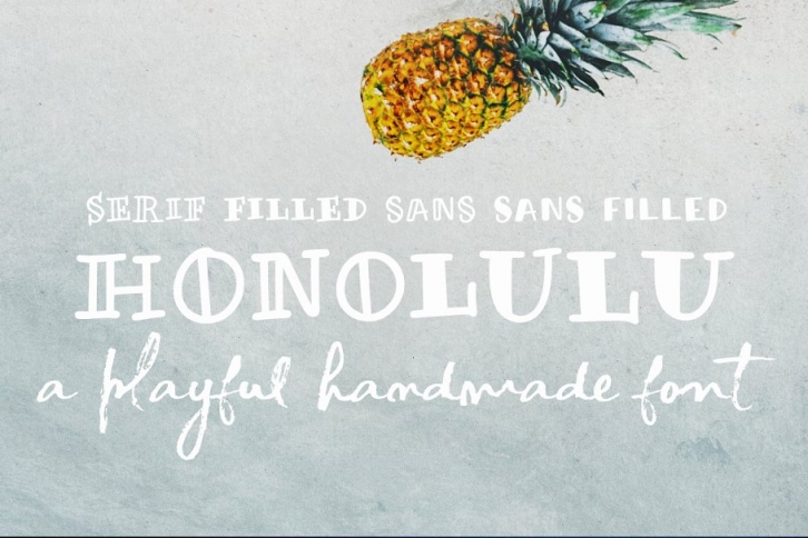 Honolulu handmade sans  serif font Font Download