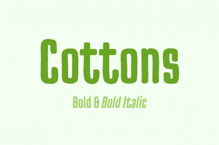 Cottons Bold  Bold Italic Font Download