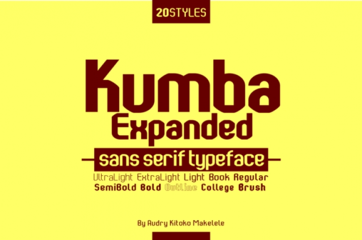 Kumba Expanded Font Download