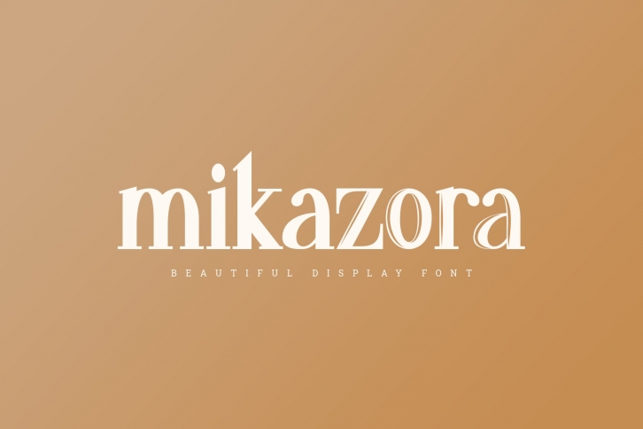 mikazora || Beautiful Display Font Download