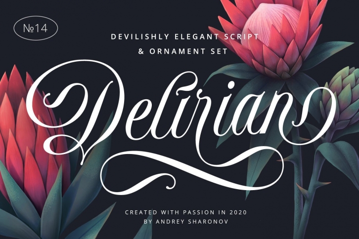 Delirian Script  Ornaments Font Download