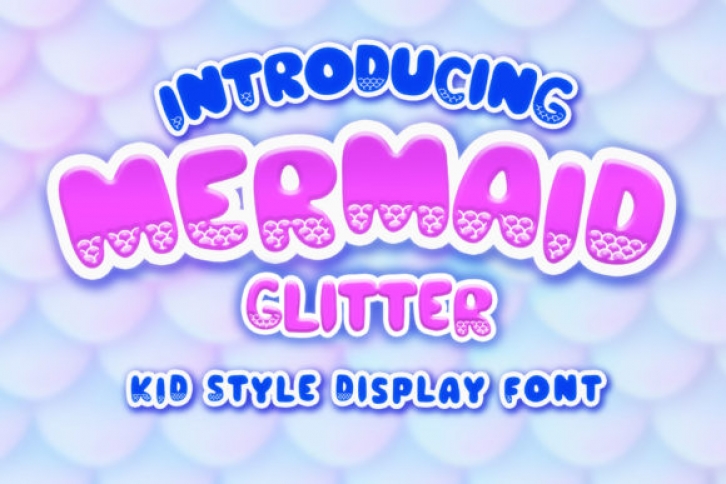 Mermaid Glitter Font Download